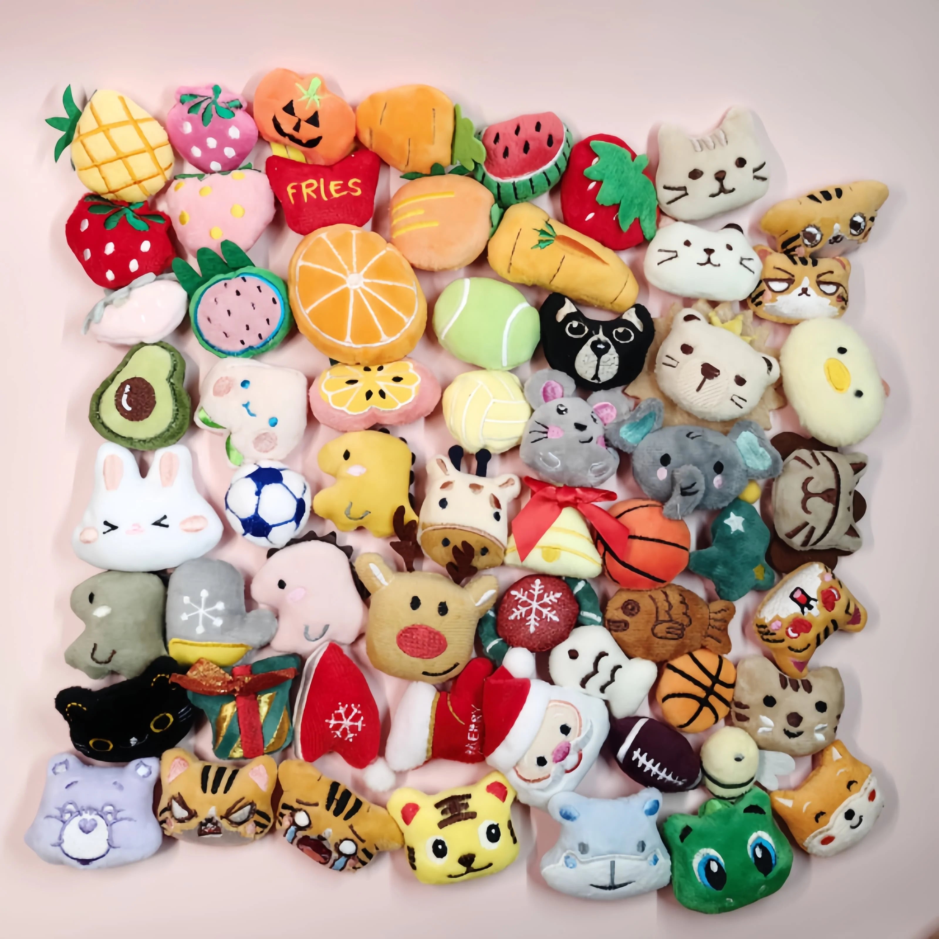 Cute Cat Toy Set With Catnip Pet Mint Plush Toy With Scent Kitten Mini Catnip Chew Toy Teeth Grinding juguete para gatos Pet Toy