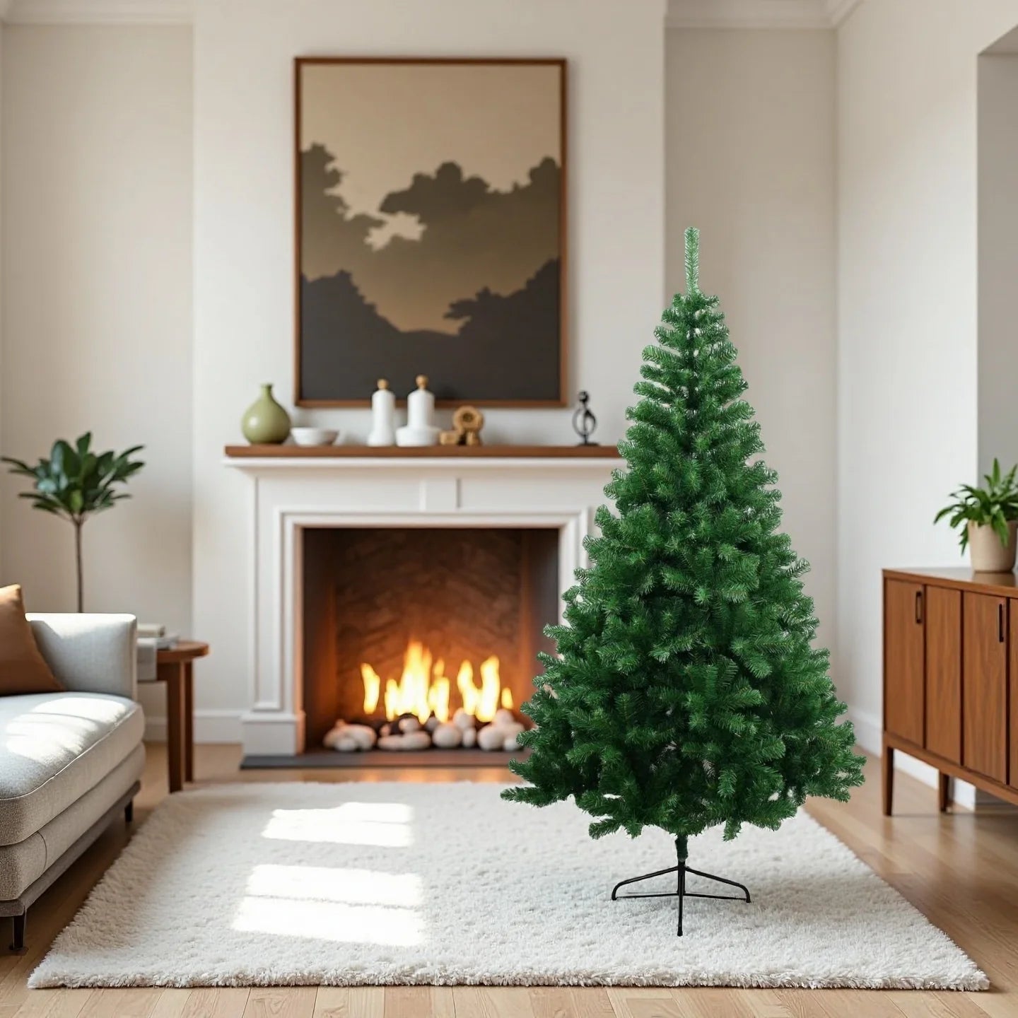 Simulated Christmas Tree, High-end Green Pine, Christmas Day Decoration, Ordinary and Luxurious PVC, Automatic PVC+PE Tree