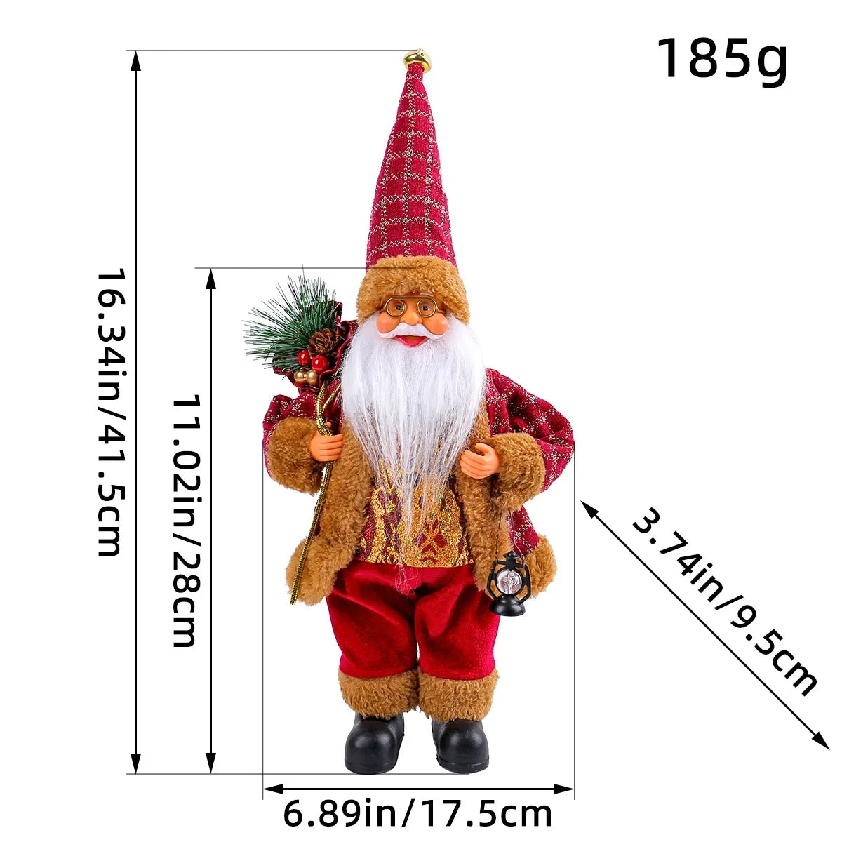 1~4PCS Santa Claus Figurine Doll Children Xmas Gift Christmas Tree Decorations 2024 Navidad Home Party Supplies Figure Ornaments