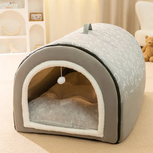 Big Dog Nest Winter Warm Dog House Removable and Washable Dog Bed Seasonal Large Dog House Type Pet Sleeping Supplies, Cat Nest