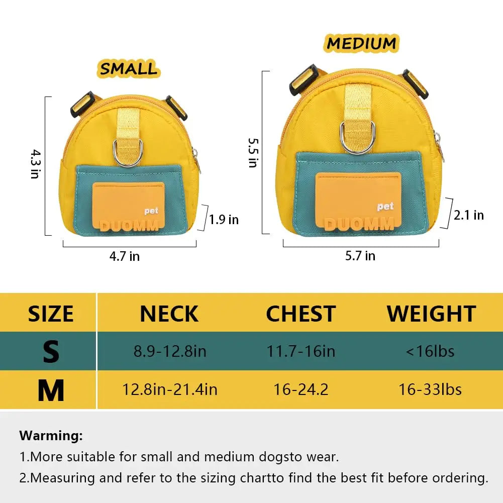 Cat and Dog Backpack Pet Traction Backpack Outdoor Travel Adjustable Pet Backpack Shoulders Pet Outing Equipment Breathable