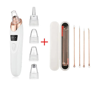 Blackhead Remover Vacuum Suction USB Rechargeable Facial Pore Cleaner Spot Acne Pimple Black Head Extractor Skin Care Tool Kit