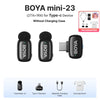 BOYA BOYA mini Wireless Lavalier Microphone for iPhone 15/16 Android USB-C Devices Noise Reduction for Video Recording Streaming