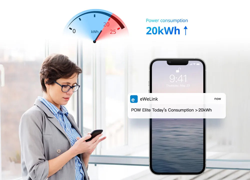 1/5PCS Itead SONOFF POW Elite Smart Wifi Power Switch 16A 20A Wireless Remote Control Switch Monitor Energy Usage via e-WeLink