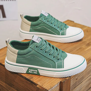 2026 Men's Canvas Shoes Outdoor Fashion Skateboard Shoes for Men Comfor Non-Slip Casual Sneakers Breathable Men Walking Shoes
