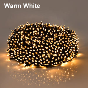 LED String Garland 10M-100M Fairy Lights Christmas Light Waterproof Outdoor Indoor For Tree Street Wedding Party 2024 Decoration