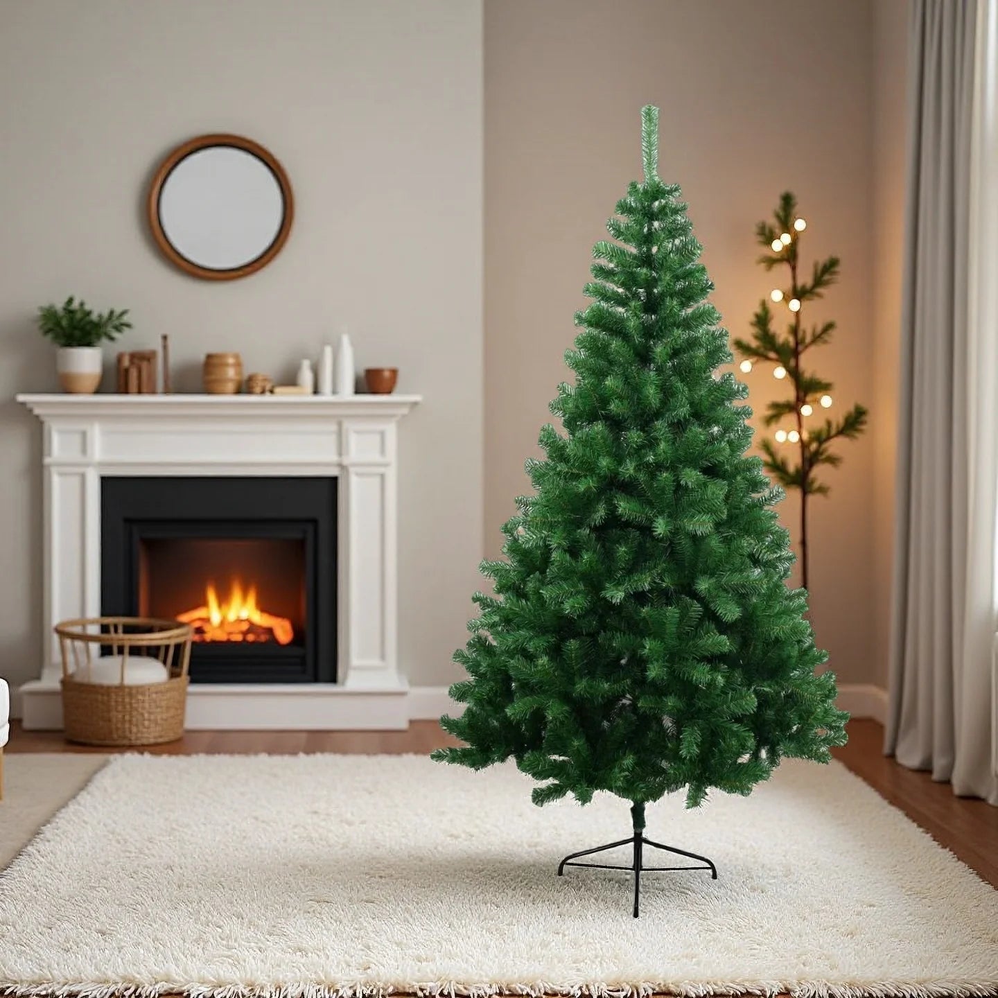 Simulated Christmas Tree, High-end Green Pine, Christmas Day Decoration, Ordinary and Luxurious PVC, Automatic PVC+PE Tree