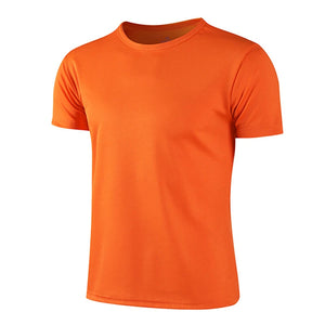 Men White t Shirt Oversized t-Shirt Man Short Sleeve Top Quick Drying Basketball Gym t Shirts Tees Casual Soild Shirt Streetwear