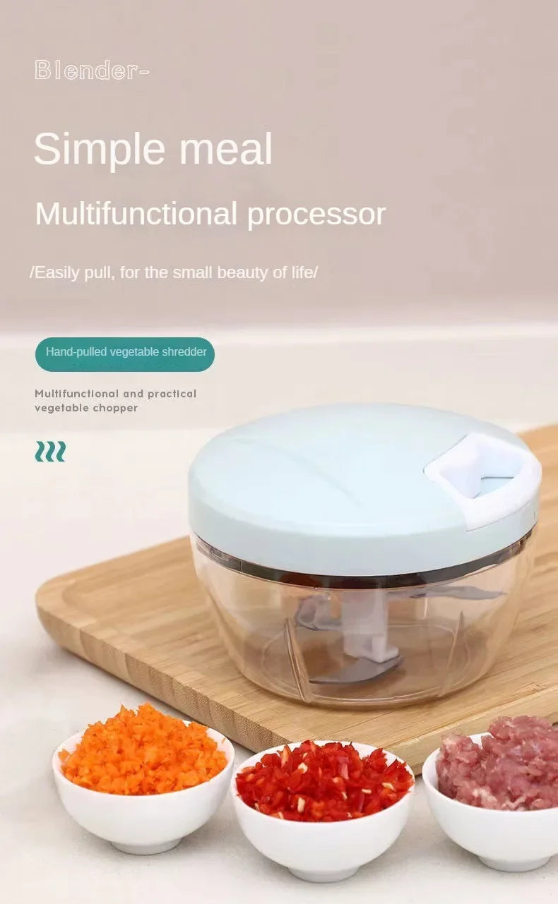 Manual Fruit Vegetable Chopper Hand Twist Pull Food Cutter Onion Nuts Grinder Mincer Shredder Garlic Cutter Kitchen Accessories
