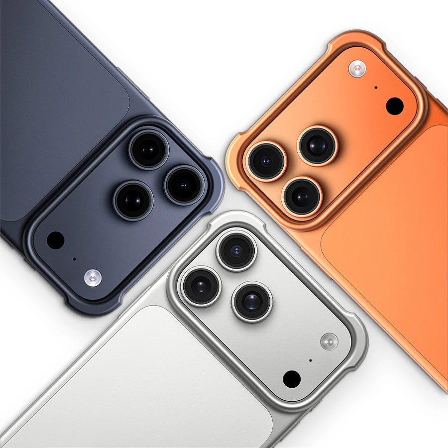 Arc Case Luxury Aluminum Metal Bumper Phone Pulse Case For IPhone13 14 15 16 17 Air Pro Max 16Pro Plus Lightweight Phone Cover