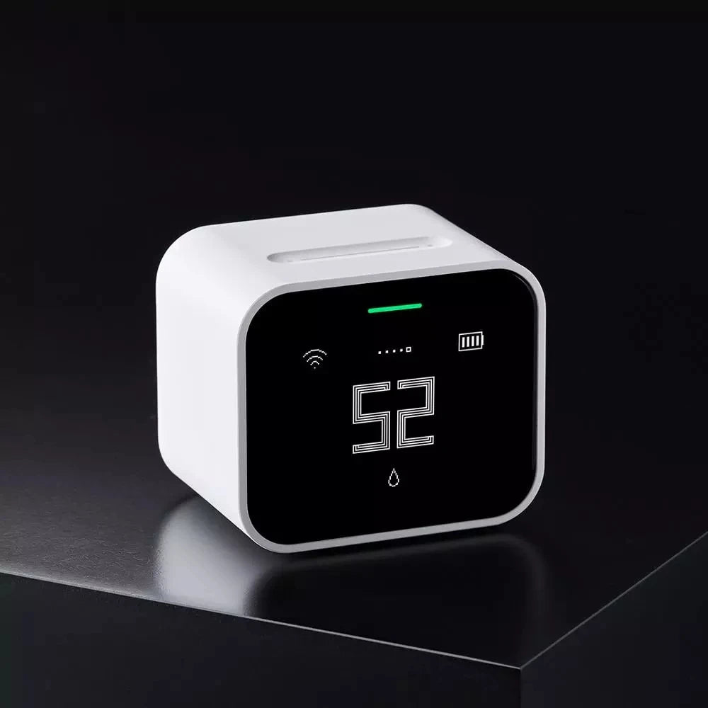 Qingping Smart Air Detector Lite CO2 PM2.5 PM10 Temperature Humidity Monitor Touch Screen Work With Mihome APP for Apple HomeKit