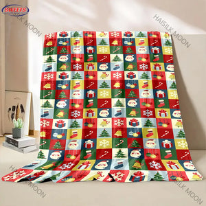 2025 New Christmas Theme Blanket Warm Soft Comfortable Home Travel Blanket Sofa Bedding Cover Blanket Christmas Gift for Friend