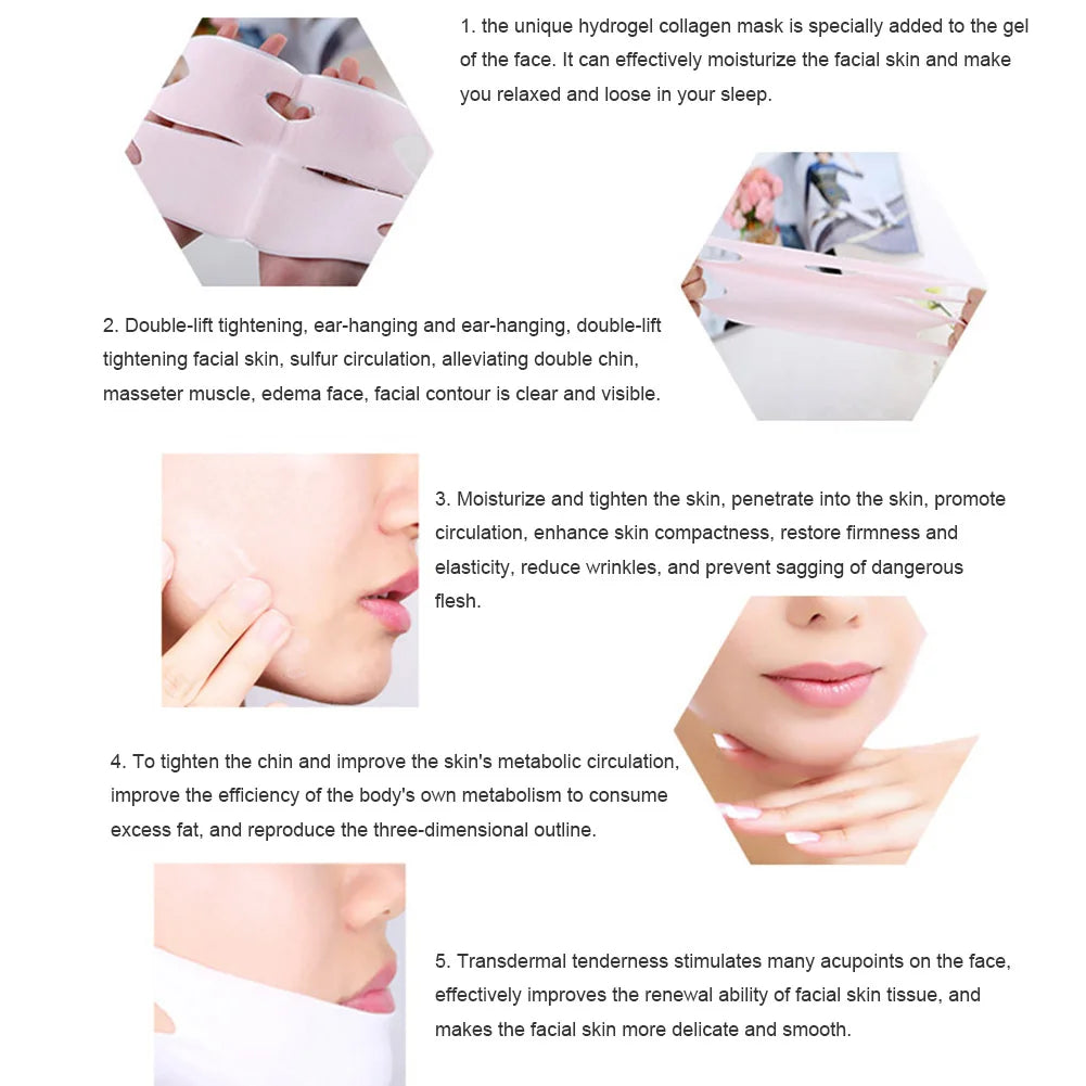 Face Lift Slimming Mask Neck Mask Face Lift V Lifting Chin Up Bandage Facial Lift Up Mask  Slimming Bandage 1/5/10/20Pcs