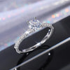 6mm Round Cut CZ Solitaire Engagement Wedding Ring for Women Girl Size 5-11 - You Offer