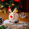 1-10pcs Christmas Felt Elk Hanging Ornaments Cute Reindeer Craft Decorations Xmas Tree Wooden Pendants New Year Party Kids Gifts