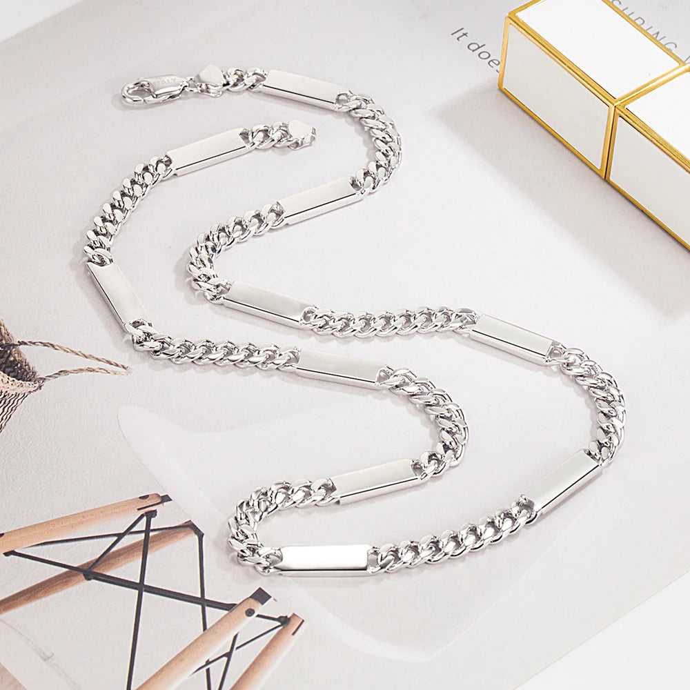 New Designer Jewelry Italy Elegant 925 Silver Cuban Chain Necklace True Symbol of Luxury For Woman&Man Hip Hop Jewelry Accessory - You Offer