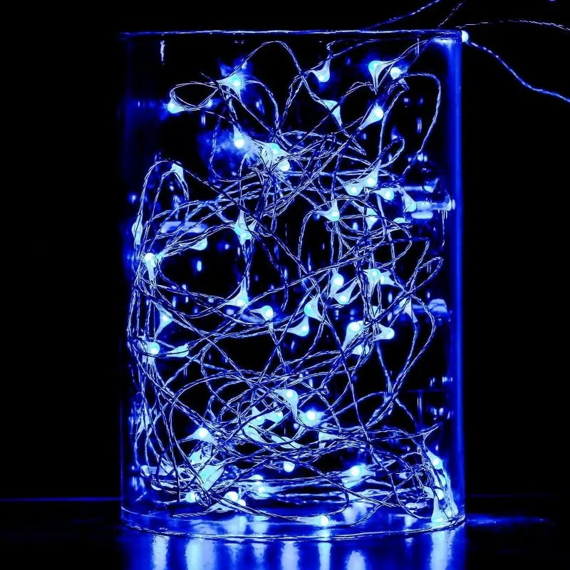 1/2 PCS Outdoor Waterproof Solar Light String 50/100/200/300 LED Waterproof 8 Modes Copper Wire Solar Fairy Light