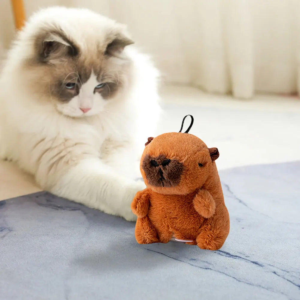 Flying Bird Cat Toy Interactive Cat Toys Kitten Chirping Bird Toy Plush Cats Pets Teasing Toys Chirping Flapping Bird(no Flying)