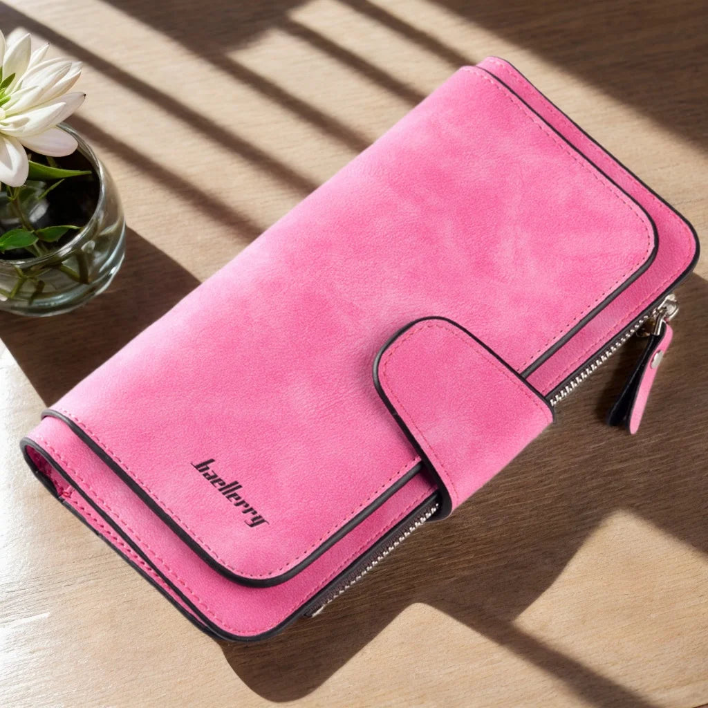 Long Wallet For Women Large Capacity Trifold Credit Card Holder Organizer Clutch Cellphone Handbag - You Offer