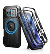 For iPhone 16 Case Kickstand Compatible with MagSafe Shockproof Bumper Cases with Slide Camera Cover  Built-in Screen Protector