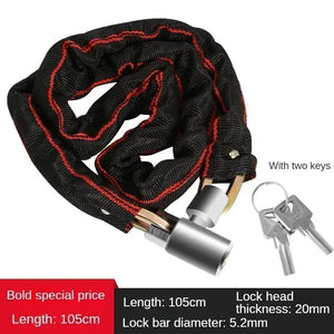 Bicycle Lock Extra Long Thickened Anti-Theft Chain Lock Bicycles Electric Vehicles Password Protection Mountain Bike Lock Lock - You Offer