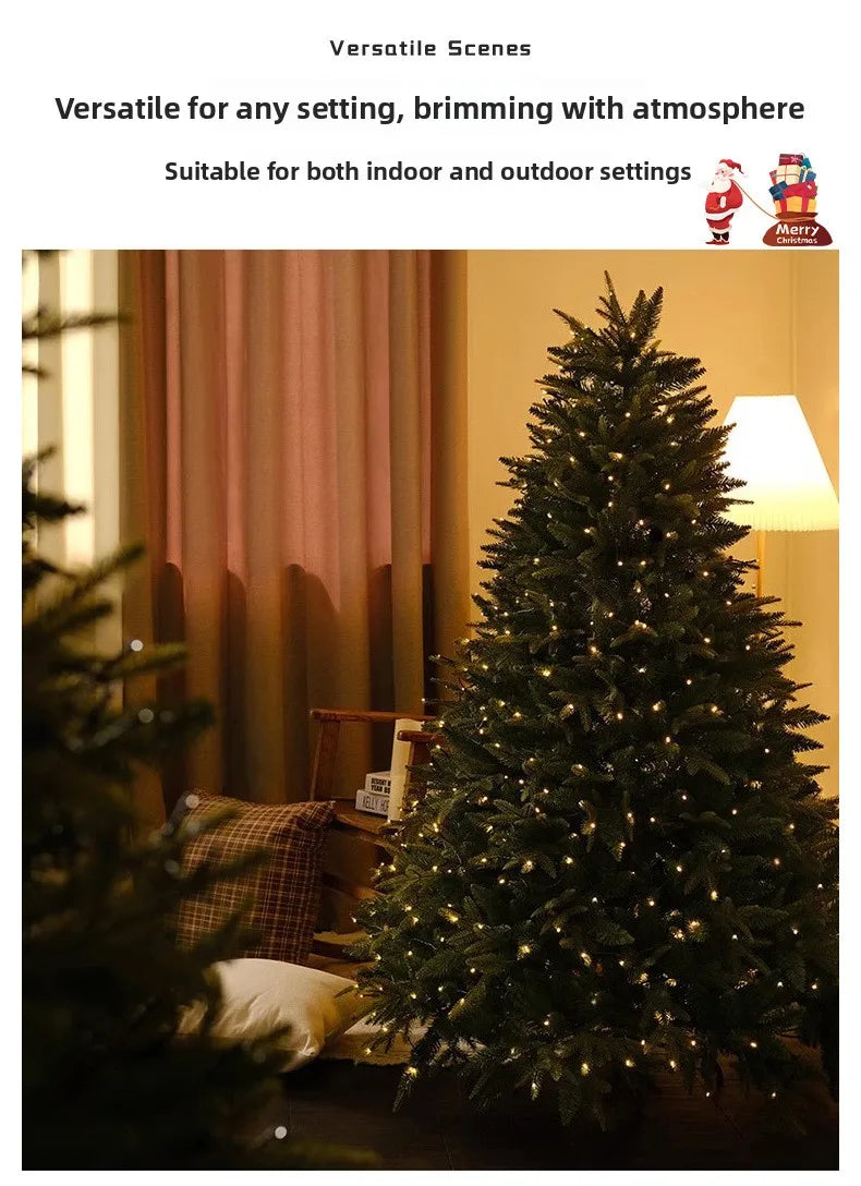 PE Large Christmas Tree with Lamp, Home Lighting, Living Room Interior, New Decoration, Bare Tree, 2025