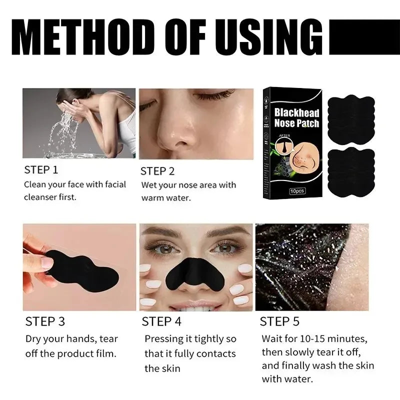 20/40/60/100/120/140Pcs Deep Cleansing Nose Pores And Blackheads - Nose Cleaning Patch, Cleansing Facial Care Tool