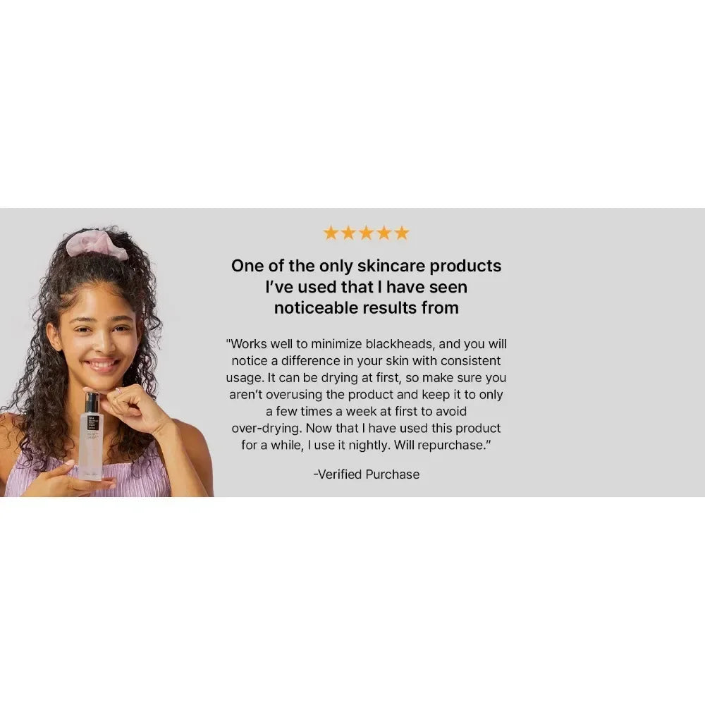 Cosrx BHA Blackhead Power Removal Snail Essence BHA Salicylic Acid Cleaning Pores Moisturizing 100ML Dark Spot Remover For Face