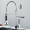 Pull Down Spring Kitchen Faucet Single Lever Hot Cold Mixer Water For Kitchen Sink Dual Spout Nozzle Faucets Crane - You Offer