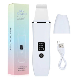 Ultrasonic Skin Scrubber Facial Deep Cleansing Blackhead Remove Ultrasonic Cleansing Cavitation Peeling Shovel Skin Scrubber