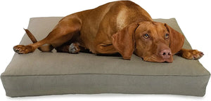 X-Large - 48 x 30 x 5 Premium Organic Hemp Dog Bed Organic Latex Fill - Removeable Cover