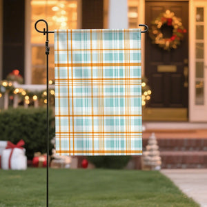 Festive Floral Design Double-Sided Linen, 12x18 Inches, Home Outdoor Yard Holiday Party Decorations (Flag Pole Not Included)