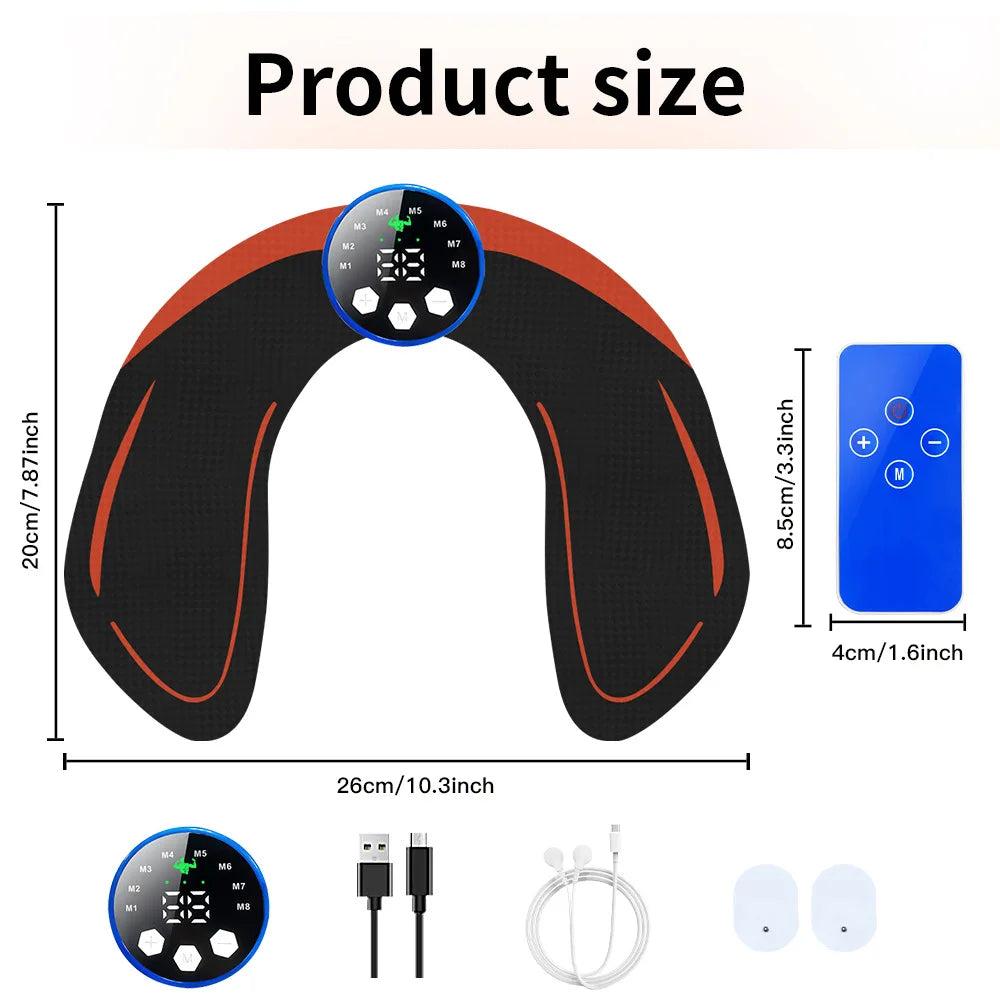 Wireless EMS Body Sculptor - Rechargeable Butt Trainer 29 Levels 8 Modes Dual-Channel Muscle Toner for Gym & Home Workout