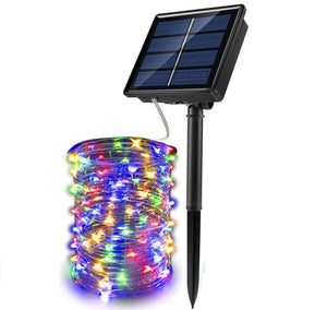 1/2 PCS Outdoor Waterproof Solar Light String 50/100/200/300 LED Waterproof 8 Modes Copper Wire Solar Fairy Light