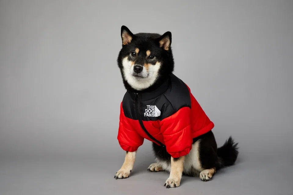 Puppy Coat Dog Down Jacket The Dog Fans Winter Pet Clothes for Small Medium Dogs Warm Thick Dog Vest French Bulldog