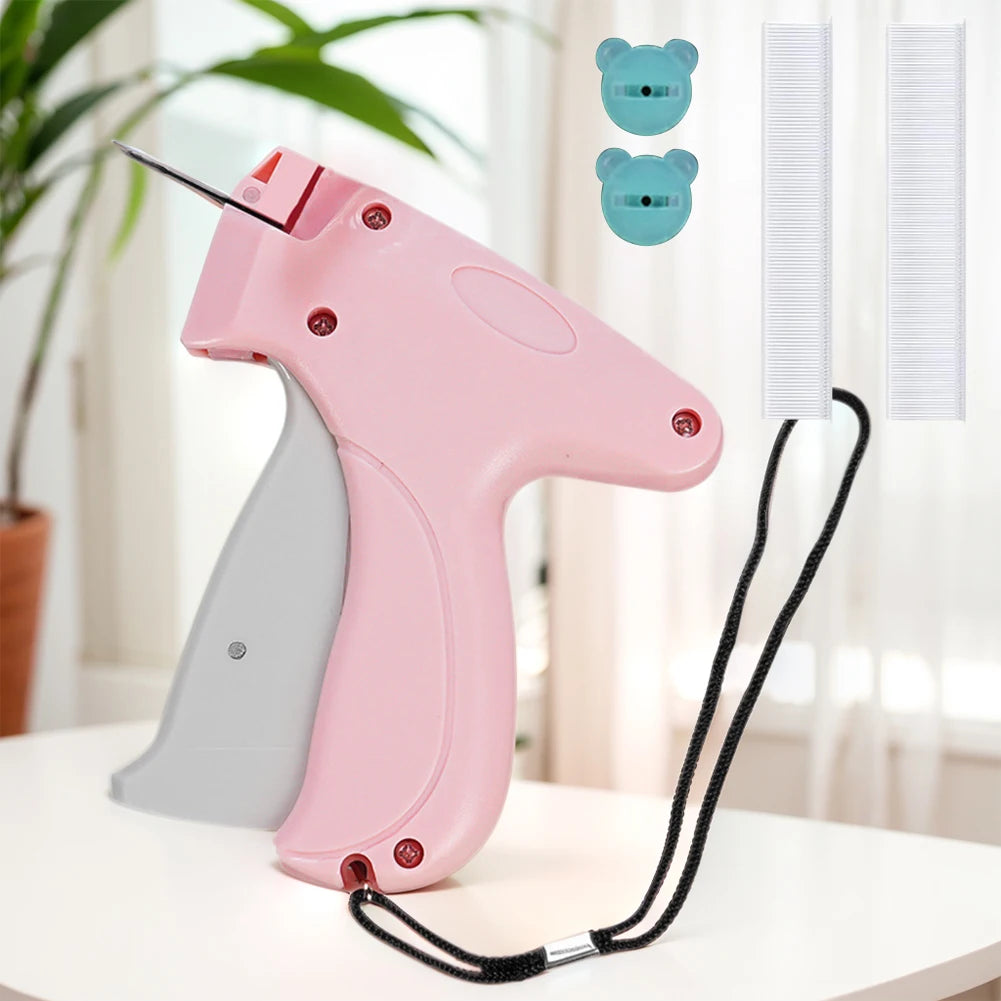 Quick Clothing Fixer with 50/100 Bear Buckles Mini Clothing Sewing Machine Portable Instant Button Garment Connector for Clothes - You Offer
