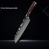 Chef knife 1-10Pcs Set Laser Damascus Pattern Kitchen Knives Sharp Japanese Santoku Slicing Utility Knife Cleaver Boning Knives - You Offer