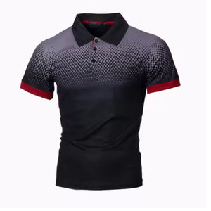 2025-26 New Style Men's Summer Round Dot Short-Sleeved High-Quality Classic Fit Casual Polo Shirt Top