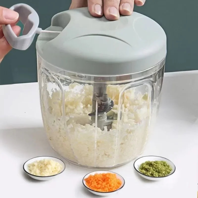 Manual Fruit Vegetable Chopper Hand Twist Pull Food Cutter Onion Nuts Grinder Mincer Shredder Garlic Cutter Kitchen Accessories