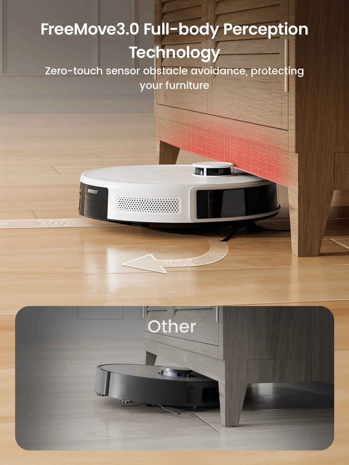 LEFANT M2 5500Pa Powerful Robot Vacuum Cleaner Laser Navigation dToF  Anti-Tangle Selected Area Clean Ideal for Pet Hair Carpets