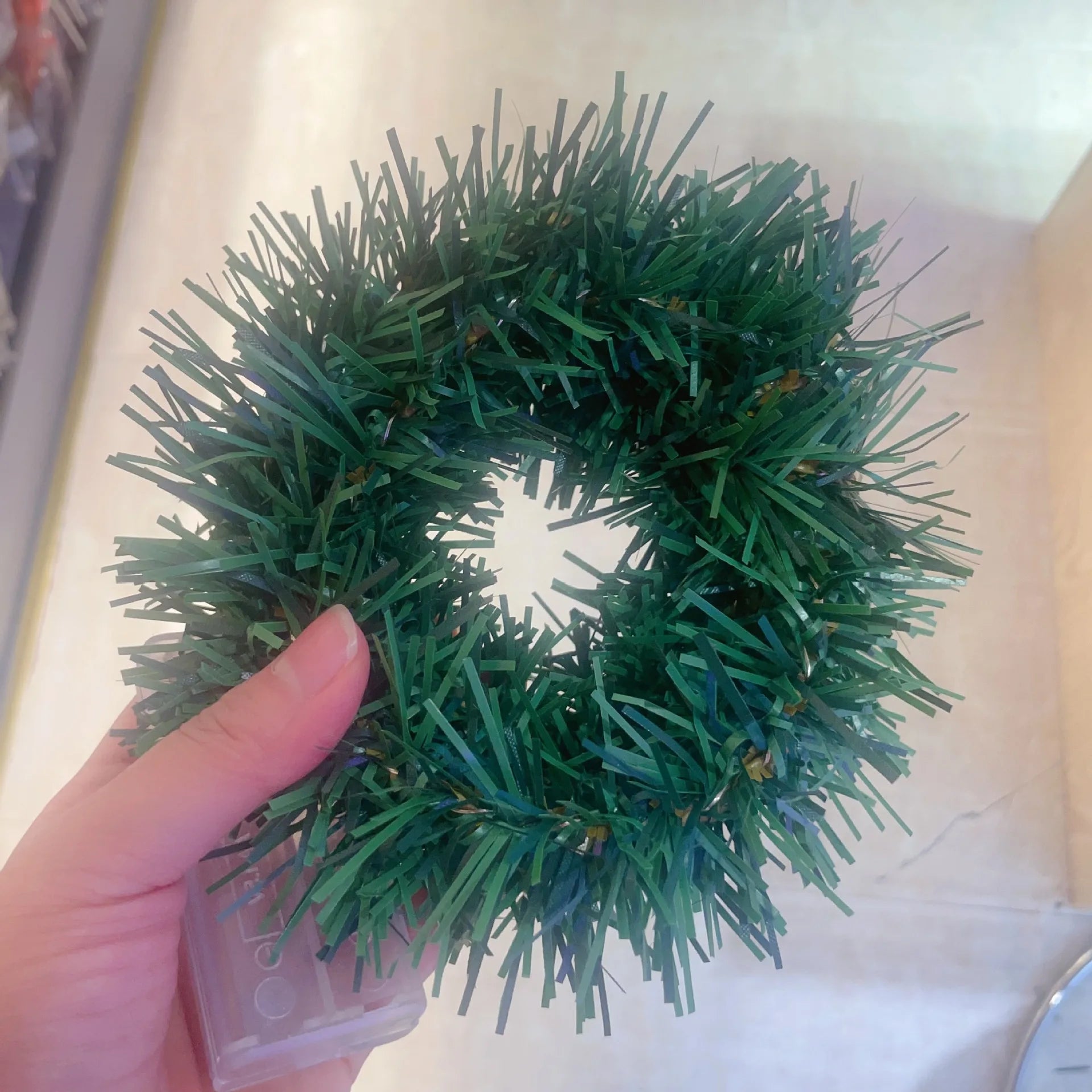 Christmas Atmosphere Rattan Warm Light Diy Wall Mounted Christmas Tree Holiday Atmosphere Decorative Light Window Hanging Light