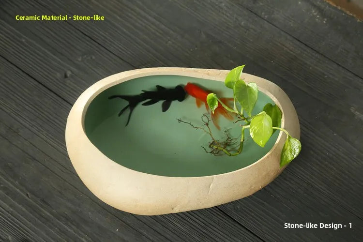 Large Size Cerc Tea Waing Basin Simulated Home Living Room Tea Cup Basin Tea House Coarse Cercs Tea Ceremony Accor...