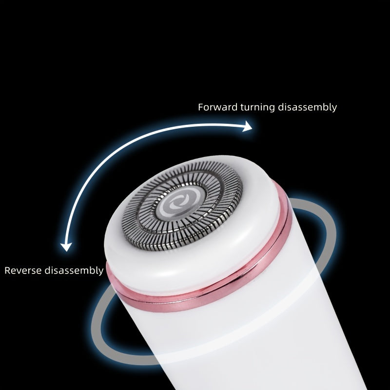 Compact USB-Charged Mini Electric Shaver: One-Touch, Durable Stainless Steel, Floating Head, Long Battery Life, Washable