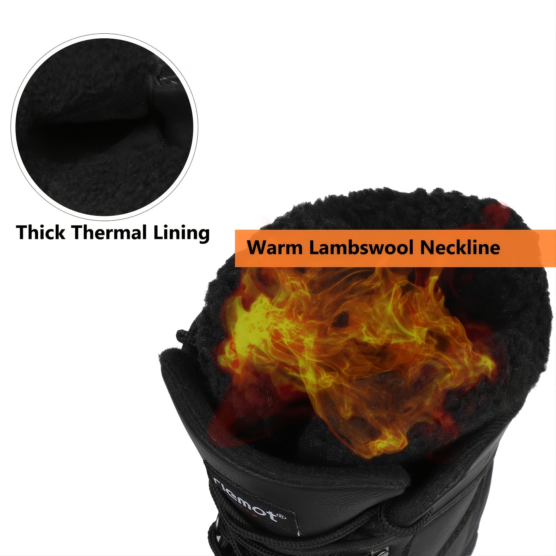 [Popular Choice] Riemot Men's High Quality Snow Boots - Durable, Non-Slip Traction Sole for Hiking, Trekking & Gardening - Warm Fleece Lined Ankle Support, Lace-Up Closure- Versatile All-Season Outdoor Footwear, Winter Hiking