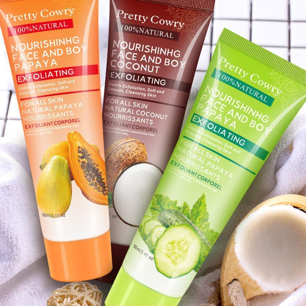 Cucumber Coconut Papaya Facial Exfoliating Gel Cream 100ml Body Cleansing - You Offer