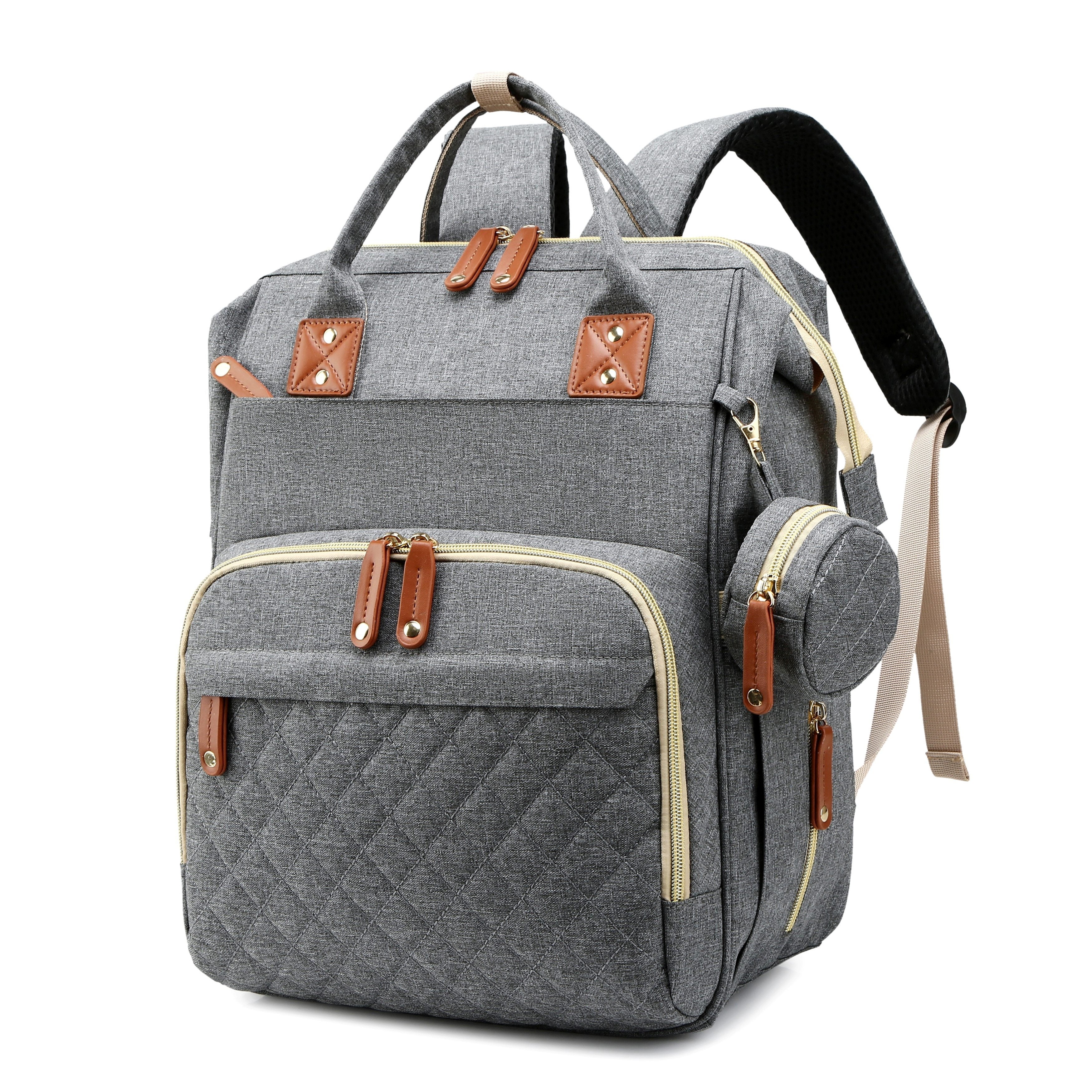 [Diaper Bag Backpack] Lamroro Diaper Bag Backpack, Bags for Boys Girls, Diaper Backpack Bag with a changing station, Multifunction Large Travel Back Pack, Registry Search, Essential Gifts
