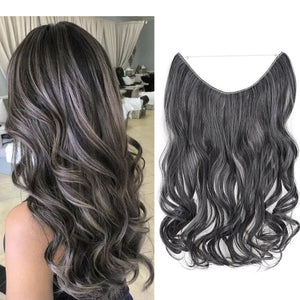Hair Extensions Invisible Hair Extensions Secret Hidden Wire Long Curly Hair Pieces For Women Synthetic