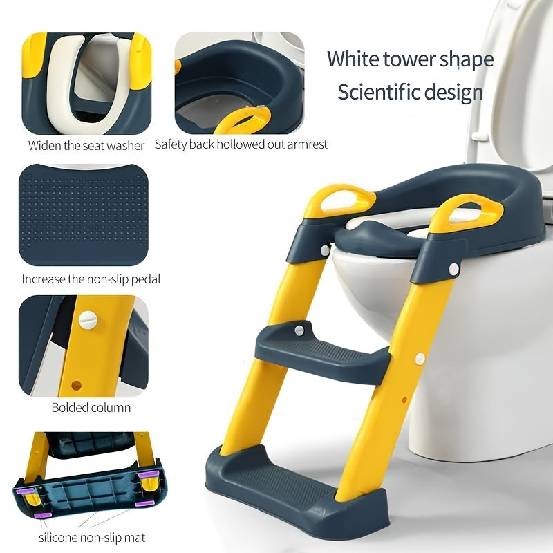 Cochildor Make Bath Time Fun For Kids With This Adorable Step Toilet Seat And Auxiliary Ladder! Christmas, Halloween, Thanksgiving Day Gift Christmas Halloween Thanksgiving Gifts Carnival