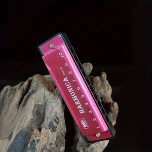 10 Hole Harmonica Mouth Organ Puzzle Musical Instrument Beginner Teaching Playing Gift Copper Core Resin Harmonica Eid Al-Adha Mubarak