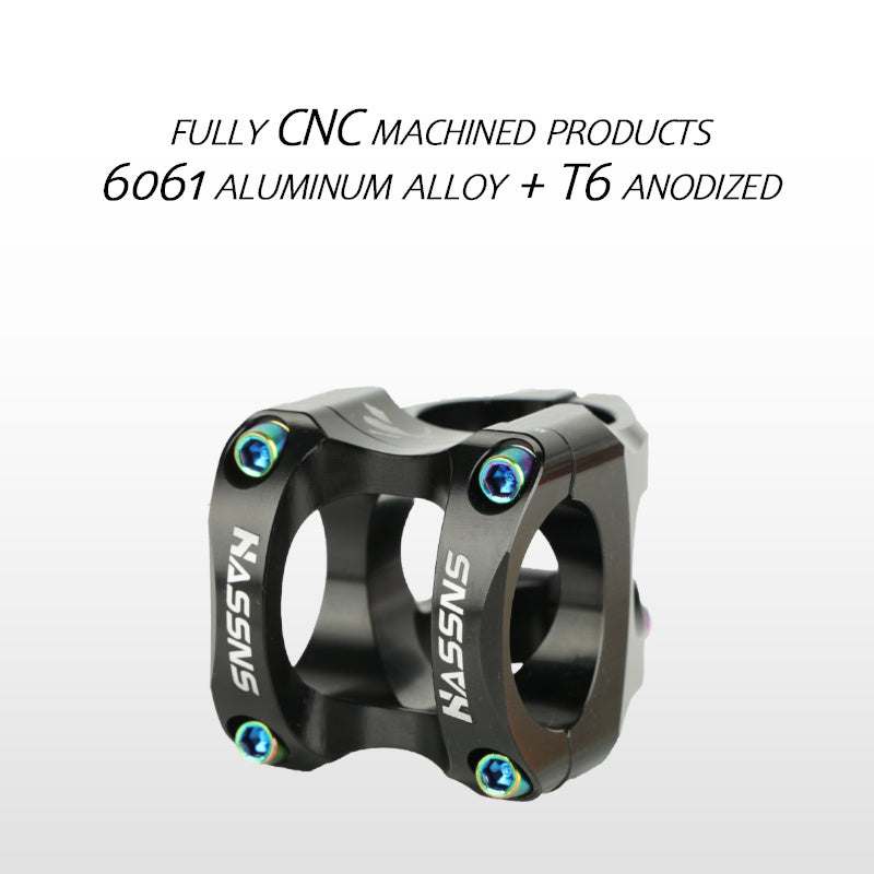 HASSNS Ultra-Light Hollow CNC Aluminum Alloy 35mm Mountain Bike Stem - Enhance Your Cycling Performance with Lightweight and Durable Handlebar Accessory